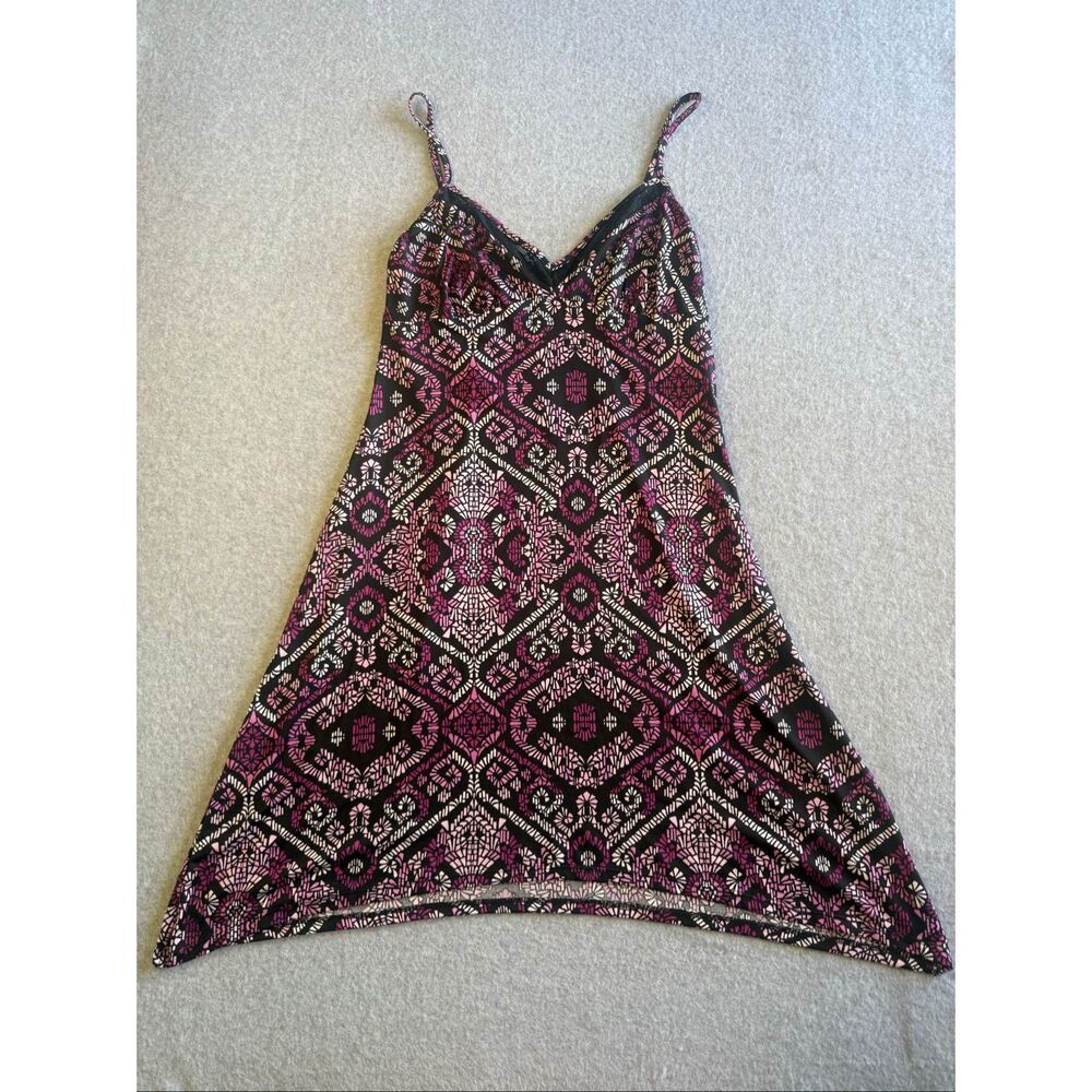 y2k Apt. 9 geometric pattern nightgown slip dress S